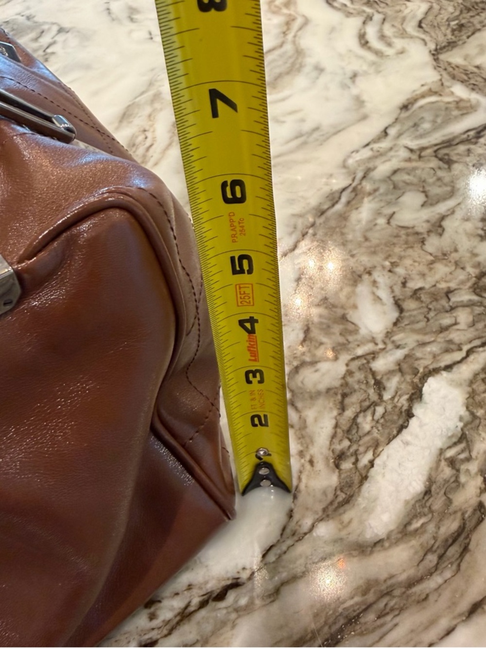 ✨CHANEL Chocolate Bar Brown Quilted Leather Duffel Bag with Silver Hardware - Picture 13 of 17